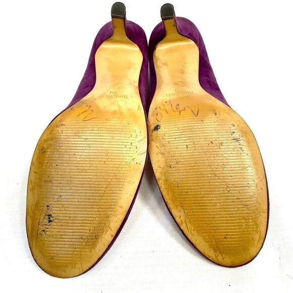 PURPLE SUEDE NINE WEST SHOES - Picture 5 of 5